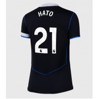 Camisa de Futebol Chelsea Jorrel Hato #21 Equipamento Alternativo Mulheres 2025-26 Manga Curta